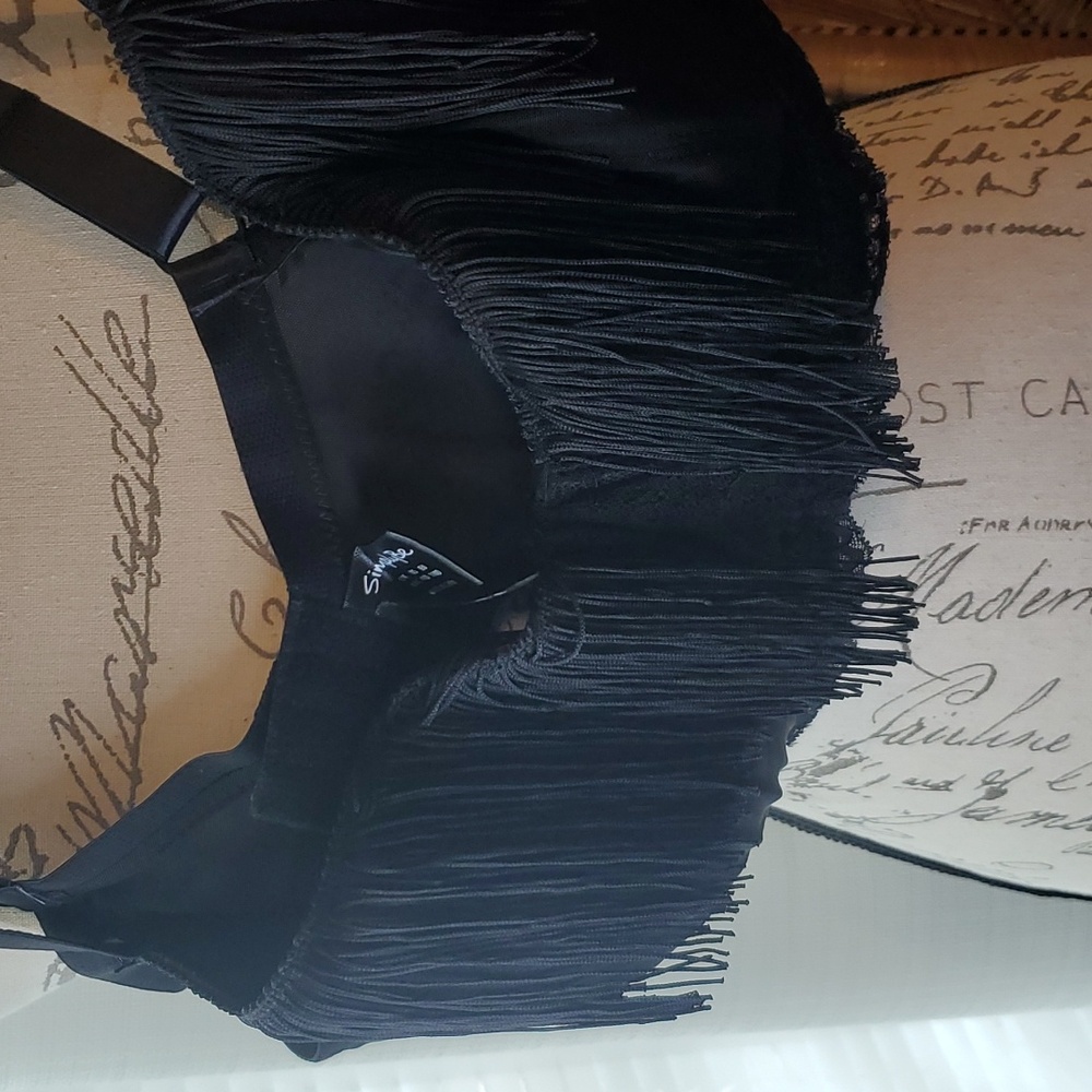 SIMPLYBE TASSEL BRA NWT